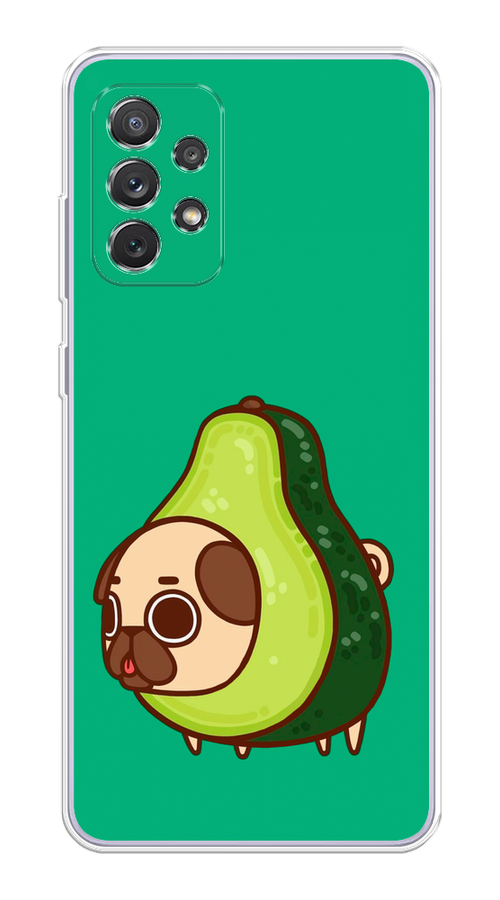 

Чехол на Samsung Galaxy A73 "Мопс авокадик", Зеленый, 2104650-1