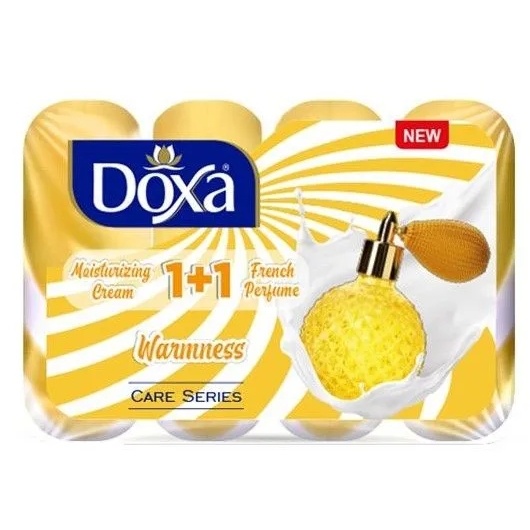 Мыло твердое DOXA Care series ecopack Теплота 4х80 г