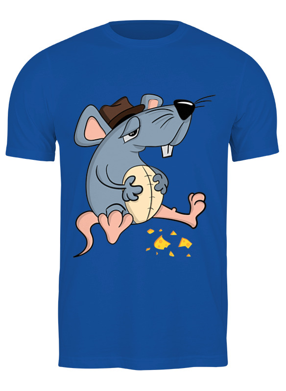 

Футболка мужская Printio Крыса синий S, Крыса