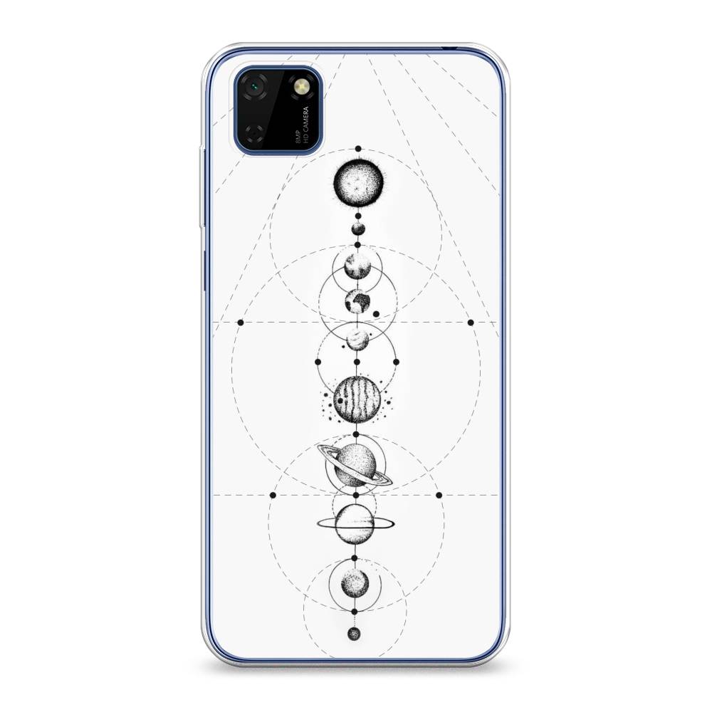 

Чехол на Huawei Y5p "Парад планет", Серый, 6103750-2