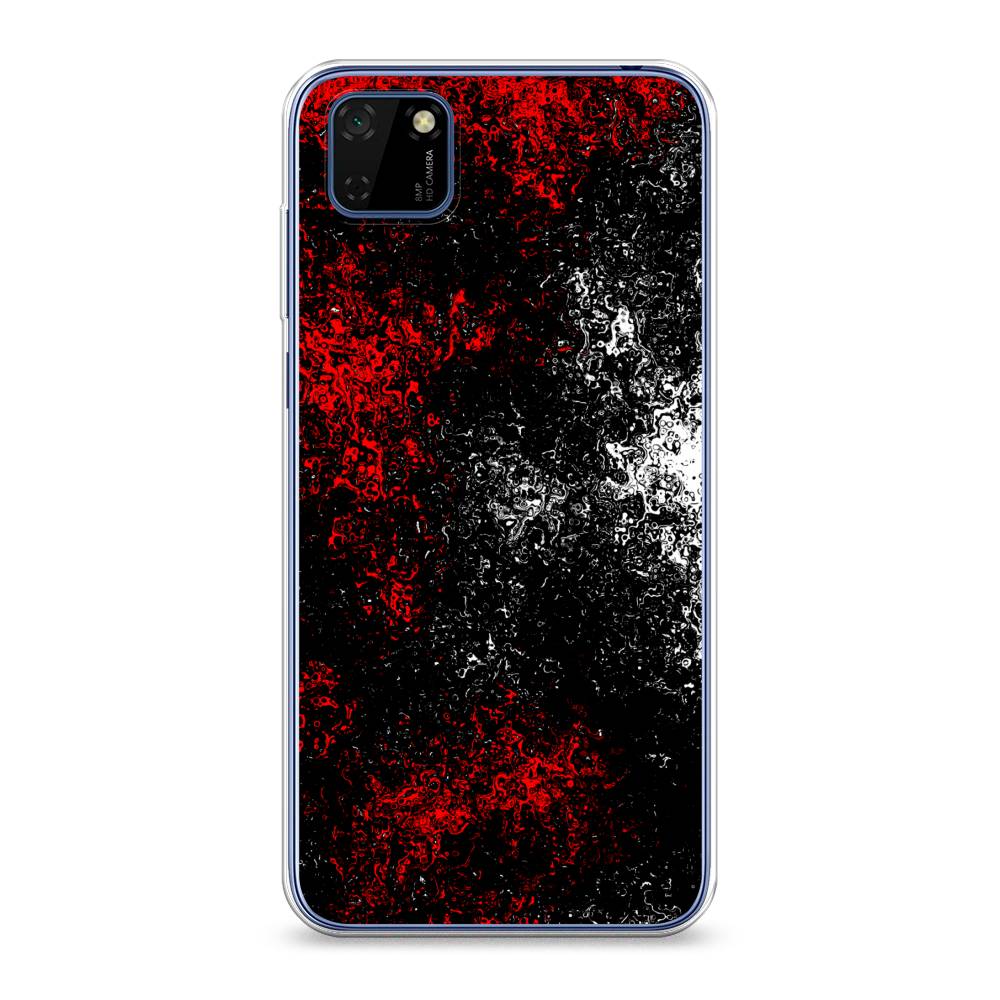 

Чехол на Huawei Y5p "Монотипия", Красный;черный;белый, 6103750-3