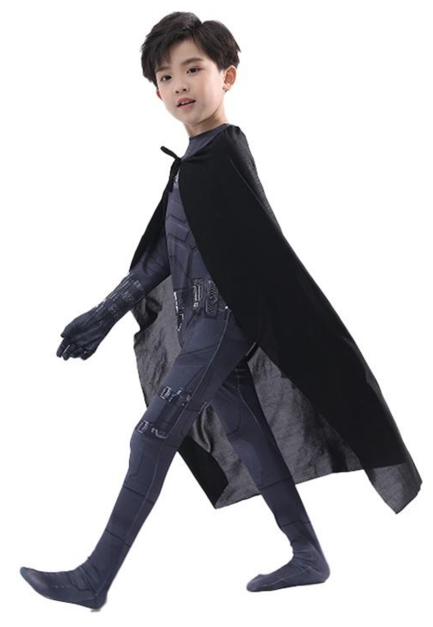 Карнавальный костюм ROYAL FELLE Бэтмен, черный, 122