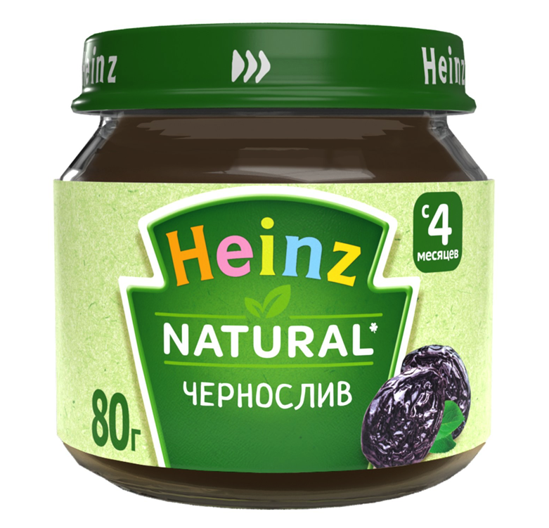 Пюре Heinz чернослив 12 штук по 80 г