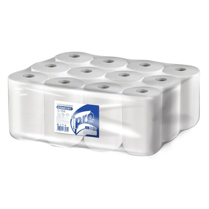 Полотенца бумажные д/держ. Protissue ЦВ 1сл.120м 12рул С194