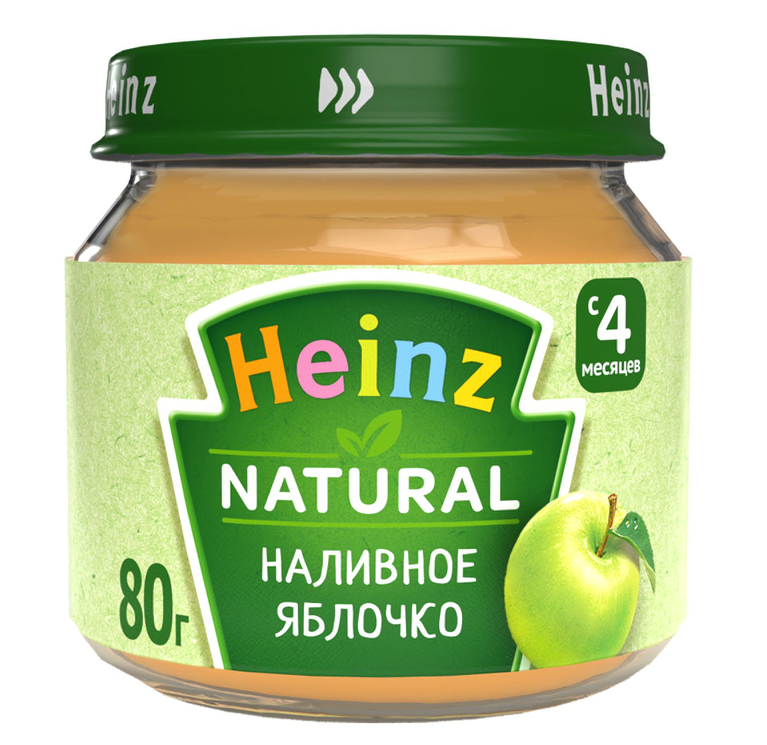 Пюре Heinz Наливное яблочко 12 штук по 80 г