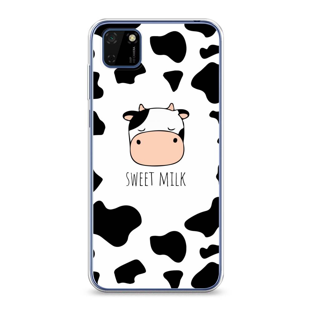 

Чехол на Huawei Y5p "Sweet milk", Розовый;белый;черный, 6103750-1