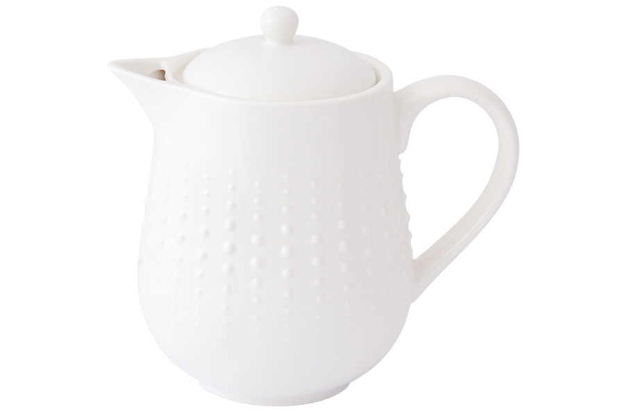 Заварочный чайник Easy Life Drops белый 0.8л фарфор EL-R2767_DROW_