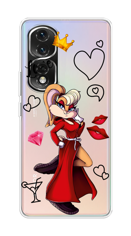 

Чехол на Honor 80 Pro "Rich Lola Bunny", Красный;бежевый;оранжевый, 6120450-6