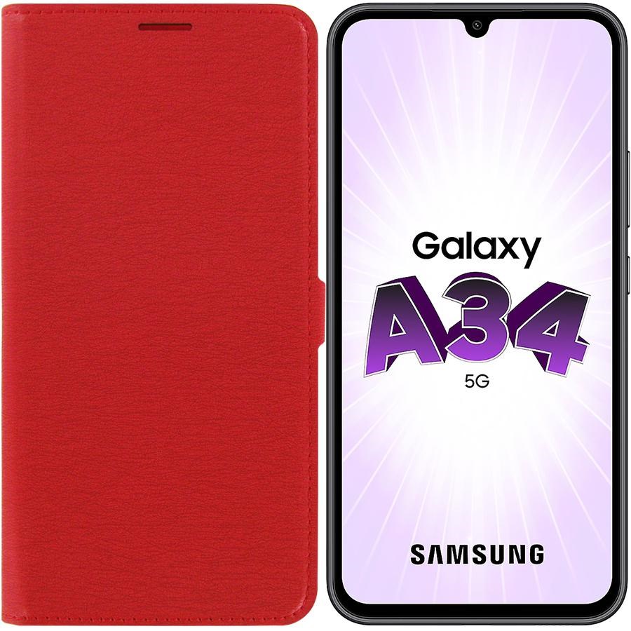

Чехол-книжка Krutoff Eco Book для Samsung Galaxy A34 5G (A346) красный