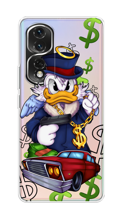 

Чехол на Honor 80 Pro "Scrooge McDuck with a Gold Chain", Красный;синий;белый, 6120450-6