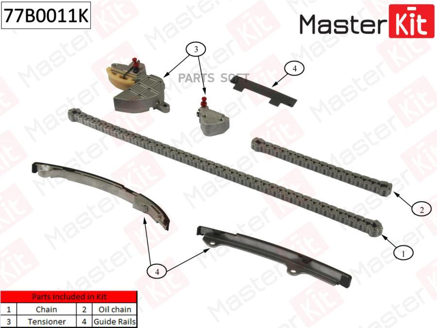 

Комплект Цепи Грм MasterKit арт. 77B0011K