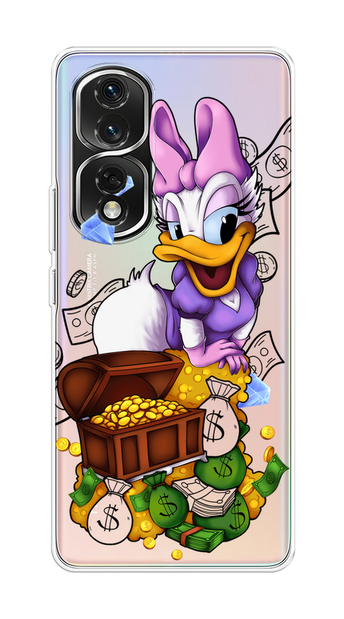 

Чехол на Honor 80 Pro "Rich Daisy Duck", Коричневый;белый;фиолетовый, 6120450-6