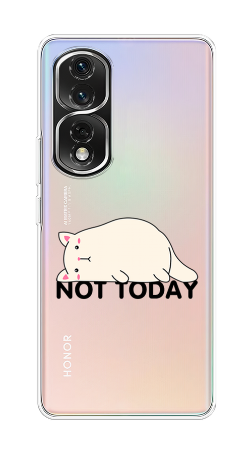 

Чехол на Honor 80 Pro "Cat not today", Белый;розовый;черный, 6120450-1