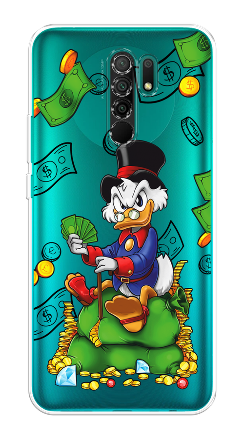 

Чехол на Xiaomi Redmi 9 "Scrooge Richness", Черный;синий;зеленый, 38350-1