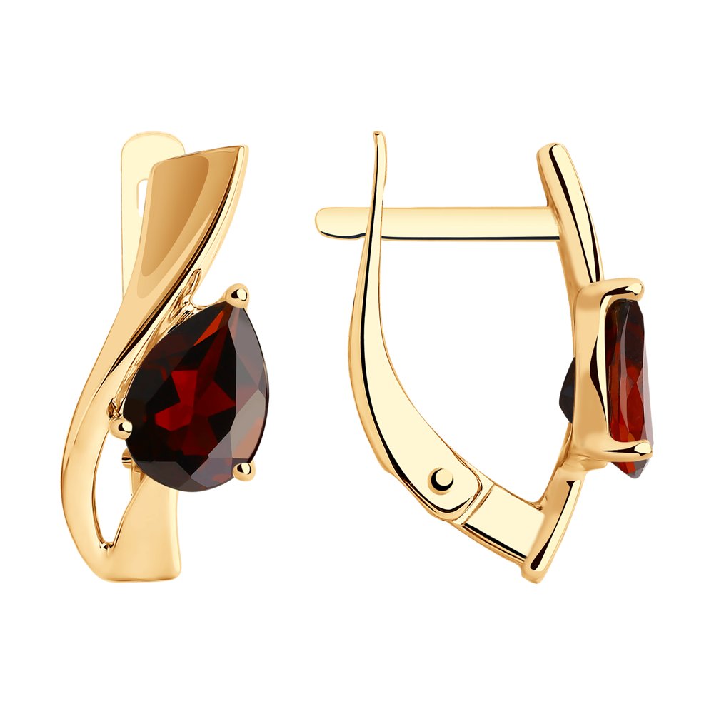 

Серьги женские из золота SOKOLOV 37727460, гранат, 37727460