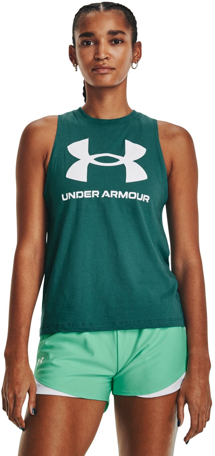 Майка женская Under Armour 1356297-722 зеленая M