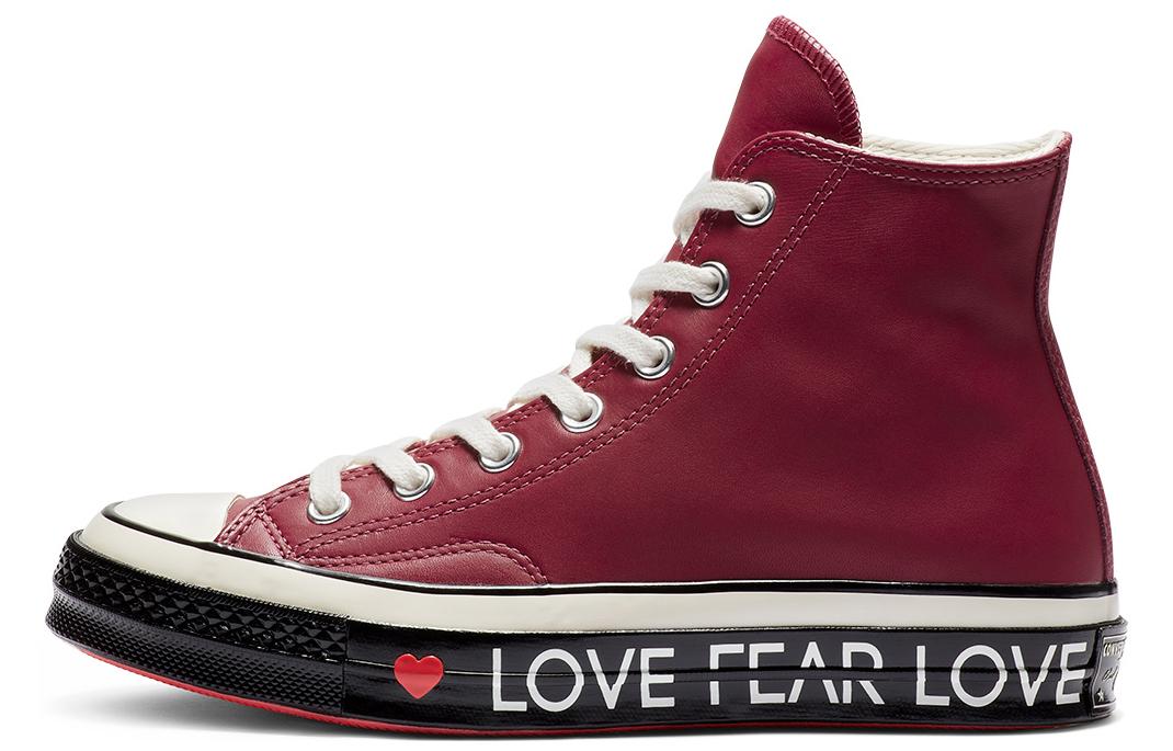 

Кеды унисекс Converse 1970s Love Graphic High Top бордовые 40 EU, Бордовый, 1970s Love Graphic High Top