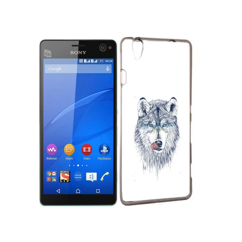 

Чехол MyPads Tocco для Sony Xperia C4 голодгый волк, Прозрачный, Tocco