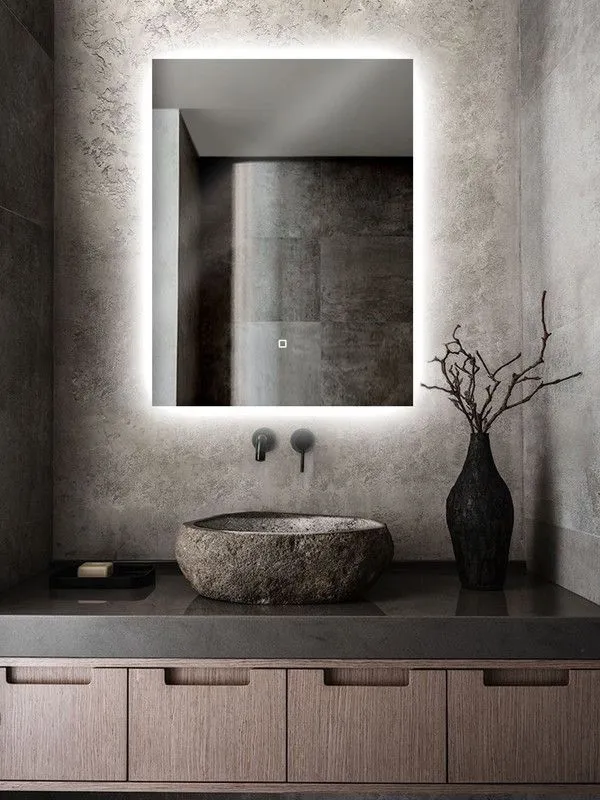 Зеркало Квартал 70*70 с холодной LED-подсветкой