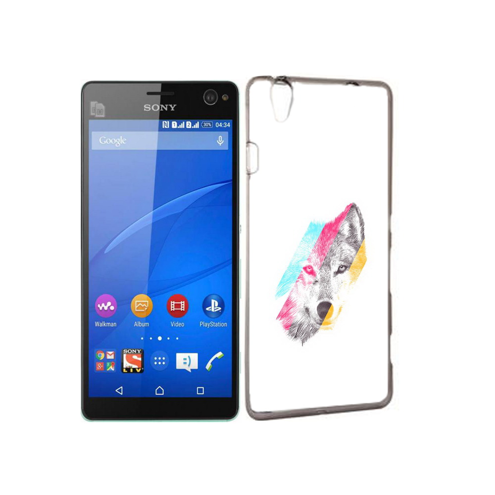 

Чехол MyPads Tocco для Sony Xperia C4 волк градиент, Прозрачный, Tocco