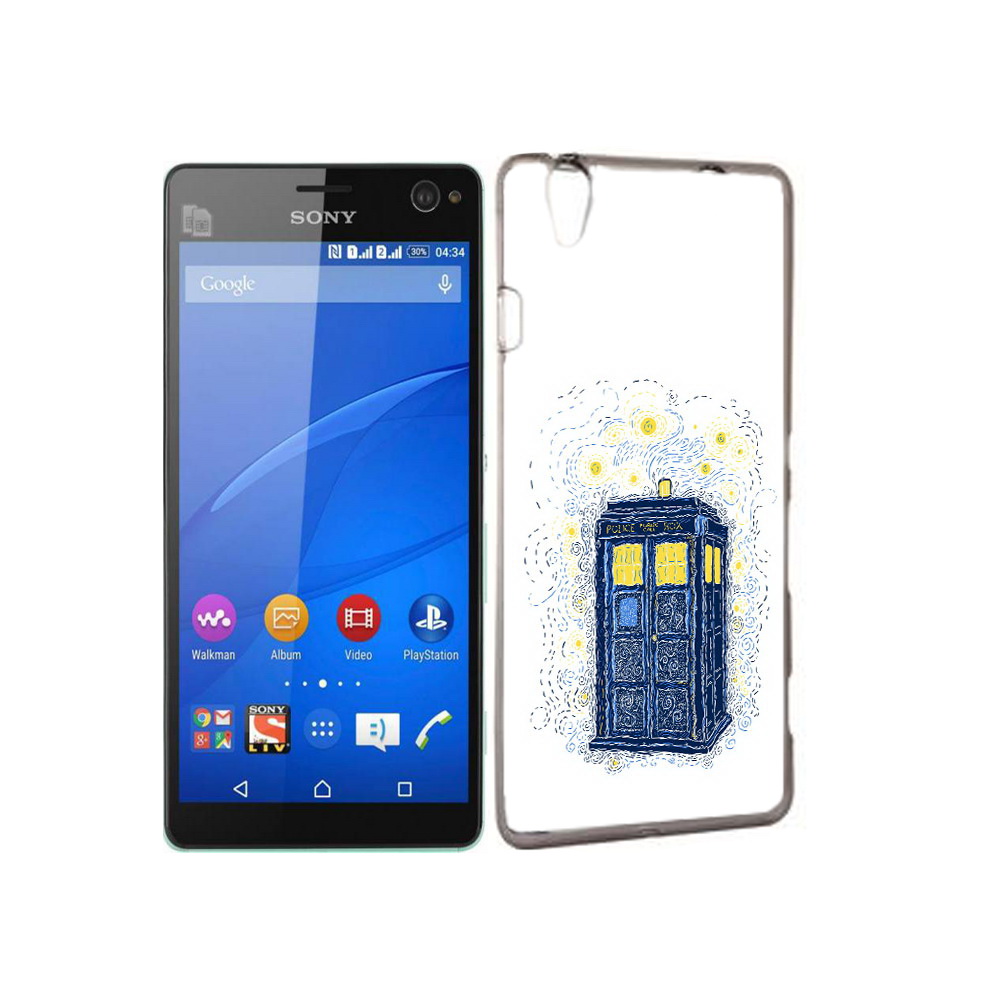 

Чехол MyPads Tocco для Sony Xperia C4 будка рисунок, Прозрачный, Tocco