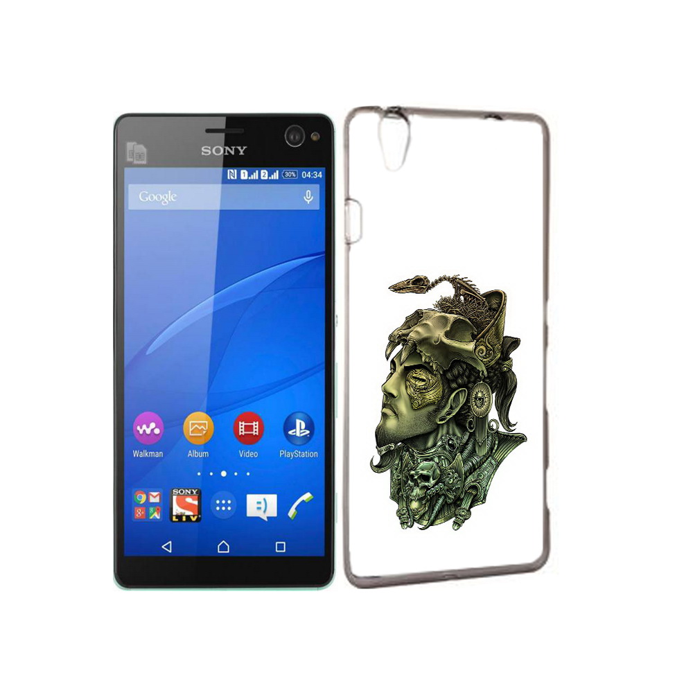 

Чехол MyPads Tocco для Sony Xperia C4 бронзовый воин, Прозрачный, Tocco