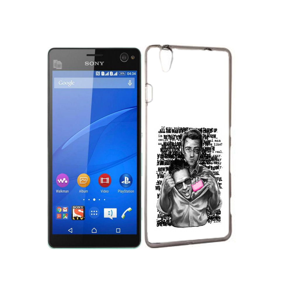 

Чехол MyPads Tocco для Sony Xperia C4 бойцовский клуб, Прозрачный, Tocco
