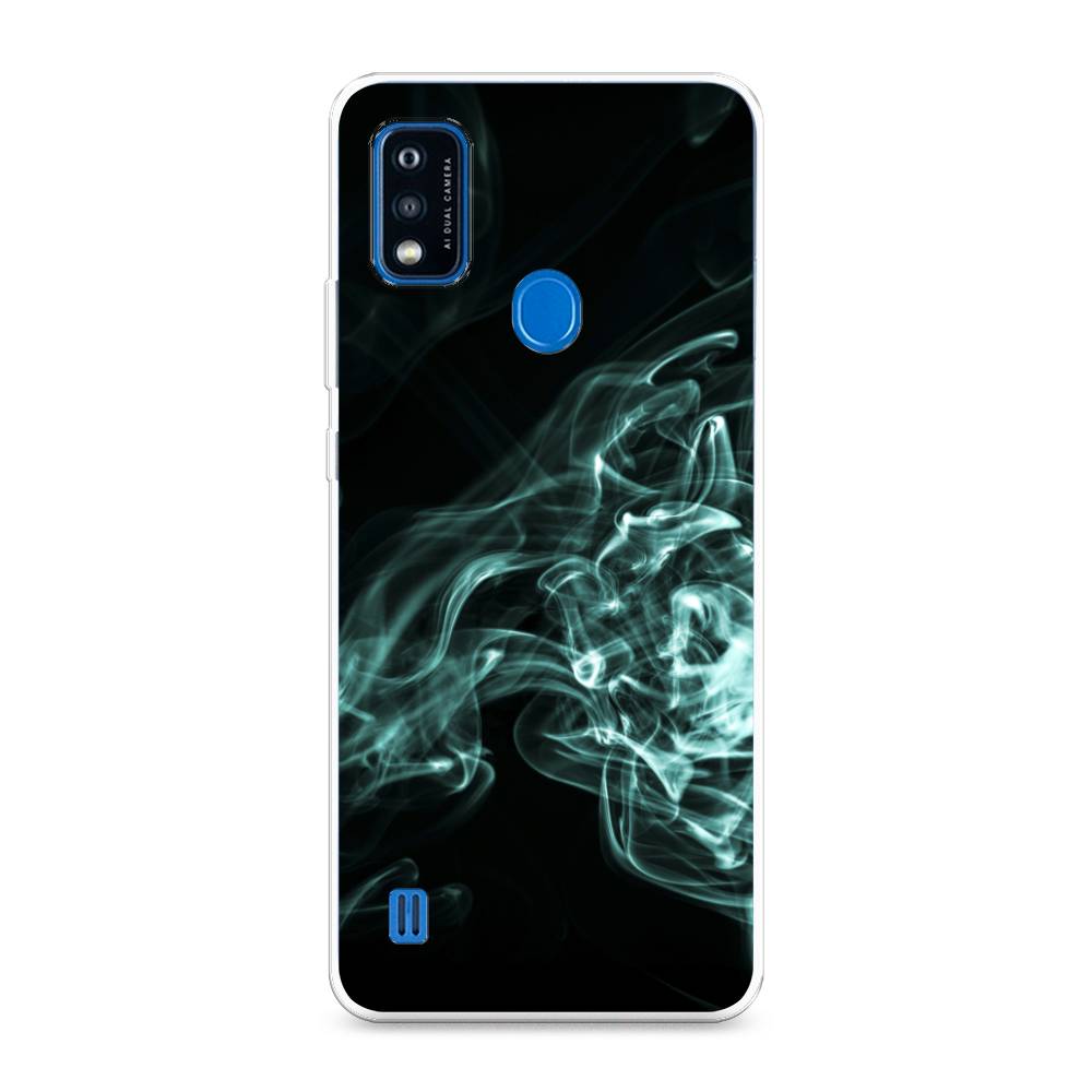 

Чехол на ZTE Blade A51 "Дым", Голубой;черный, 134550-3
