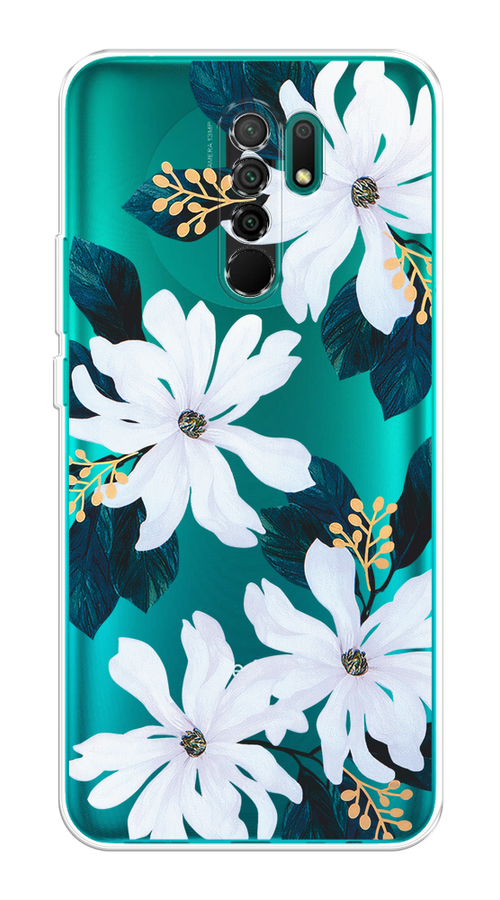 

Чехол на Xiaomi Redmi 9 "Delilah Flower", Зеленый;белый, 38350-1