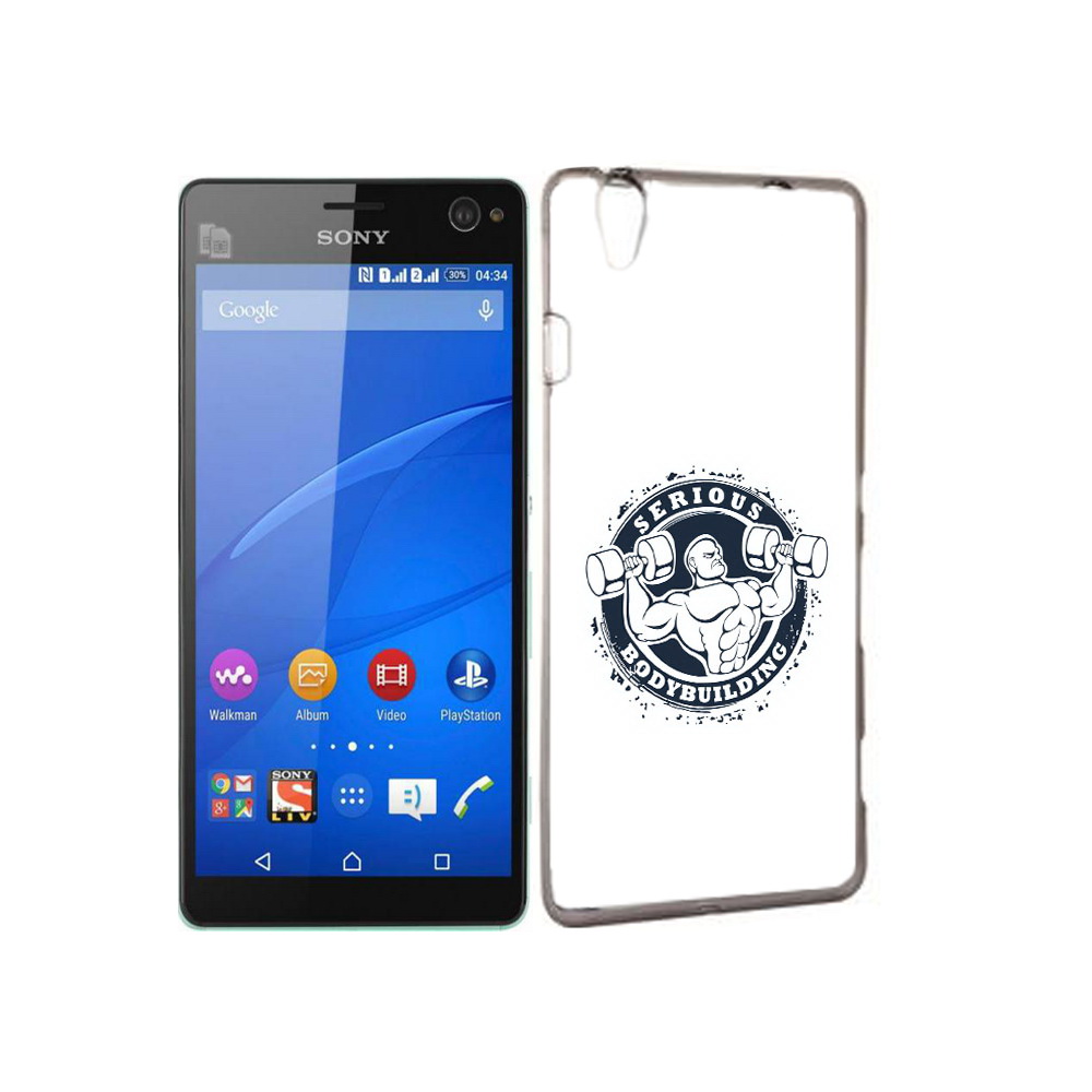

Чехол MyPads Tocco для Sony Xperia C4 бодибилдинг воля к победе, Прозрачный, Tocco
