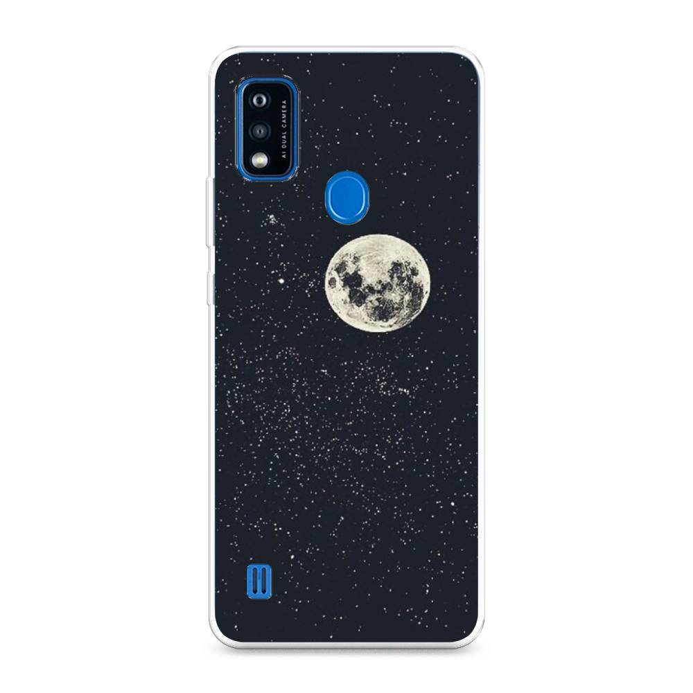 

Чехол на ZTE Blade A51 "Полнолуние", Красный, 134550-2