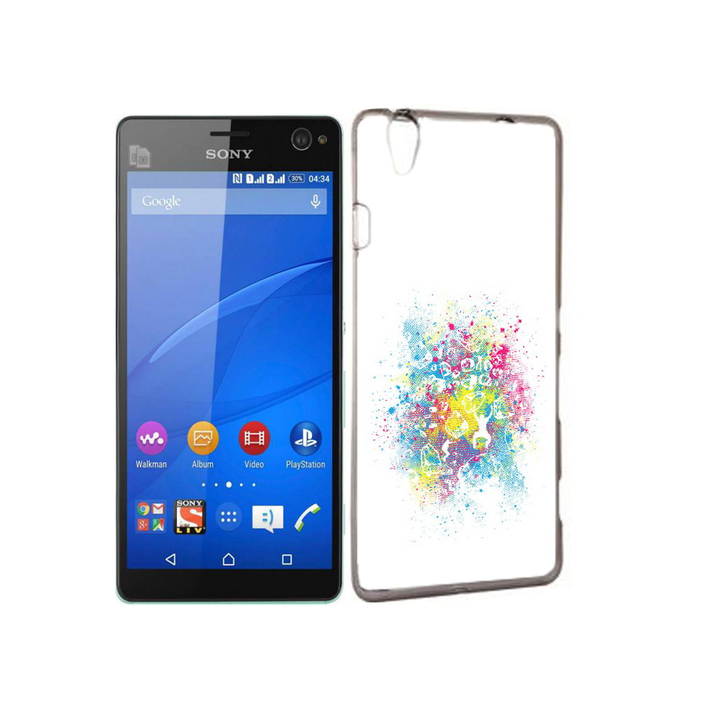 

Чехол MyPads Tocco для Sony Xperia C4 акварель абстракция, Прозрачный, Tocco