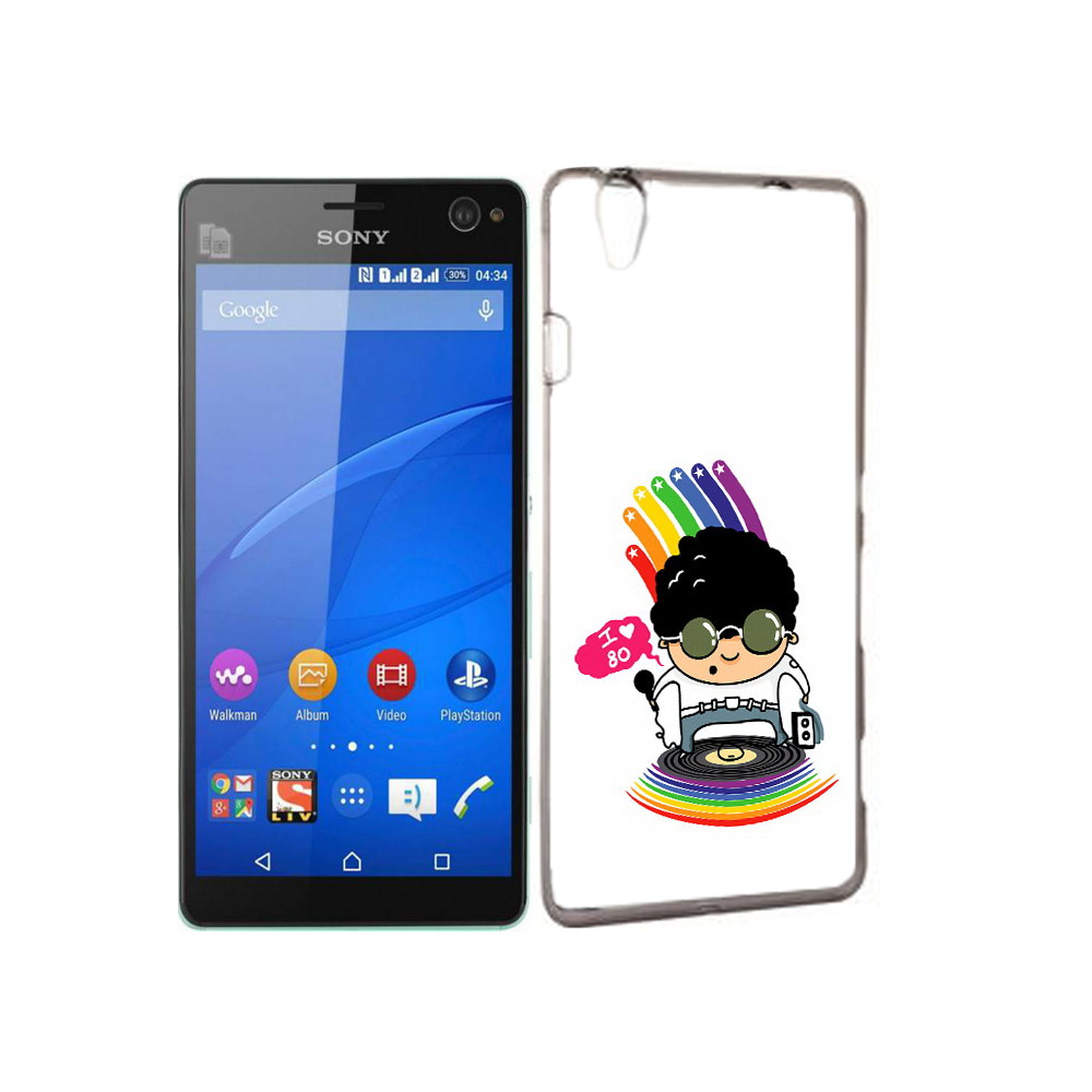 

Чехол MyPads Tocco для Sony Xperia C4 Я люблю 80-е, Прозрачный, Tocco