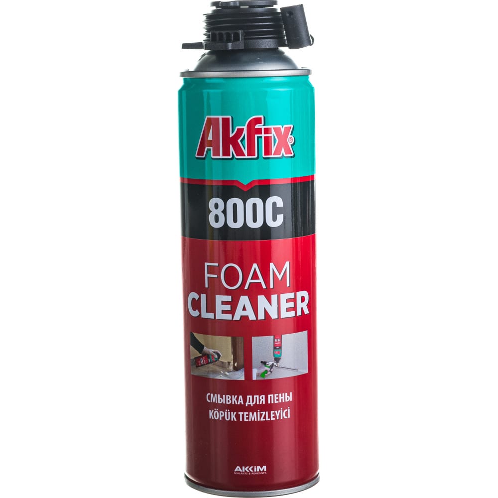 Очиститель-смывка монтажной пены Akfix 800C, 500 мл XA050