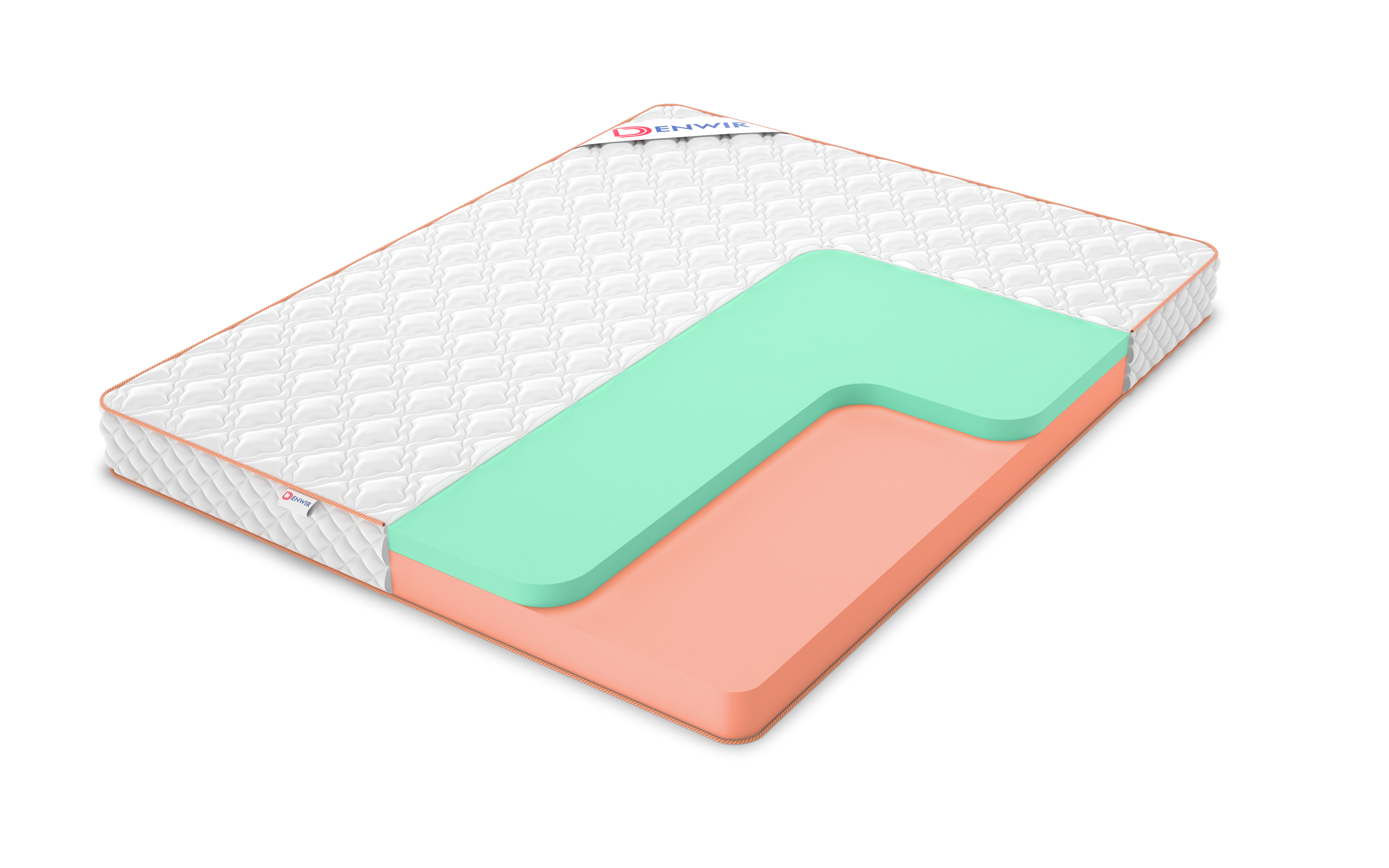 

Матрас беспружинный DENWIR TOP ECO MIX 15/chstmat_TEM15_60x165, Белый, TOP ECO MIX 15