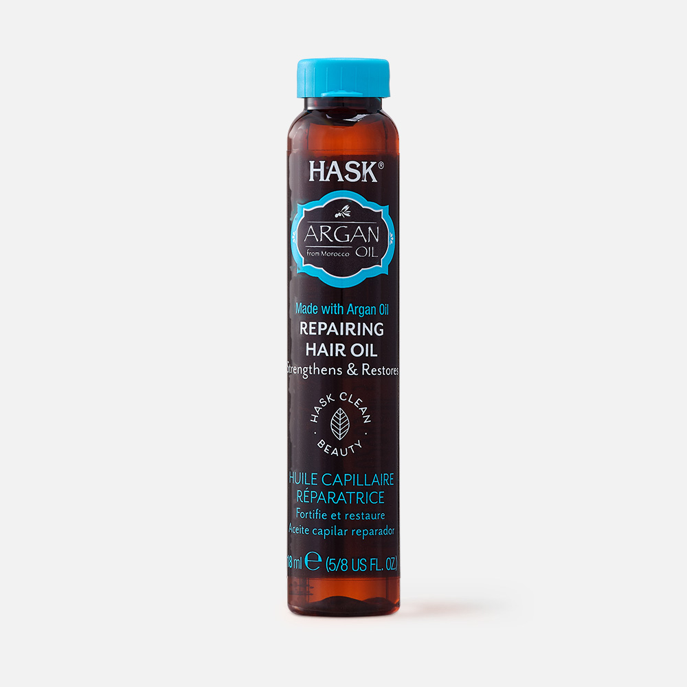 Масло для волос HASK Argan Oil Repairing Shine Hair Oil с экстрактом арганы 18 мл