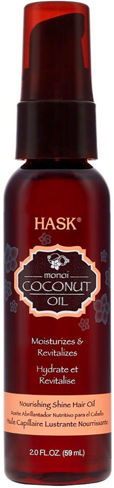 фото Масло для волос hask питательное с экстрактом кокоса 59мл