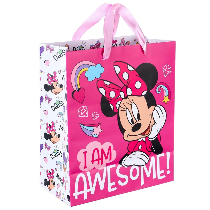 

Пакет Disney ламинированный I am awesome! Минни Маус 23х27х11,5 см, Разноцветный