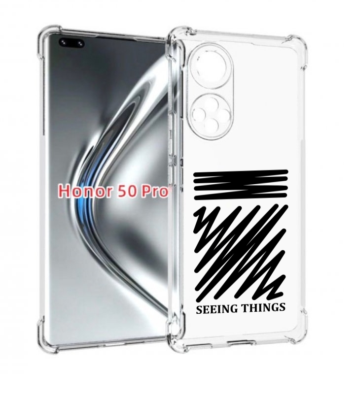 

Чехол бампер MyPads seeing-things для Honor 50 Pro/Nova 9, Прозрачный, Tocco