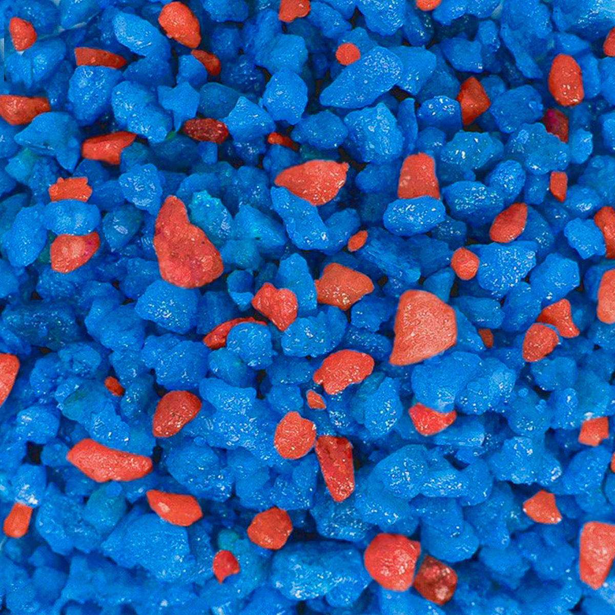 Грунт для растений Zoo One Синий+бордо, натуральный камень, фракция 2-5 мм, 1 кг