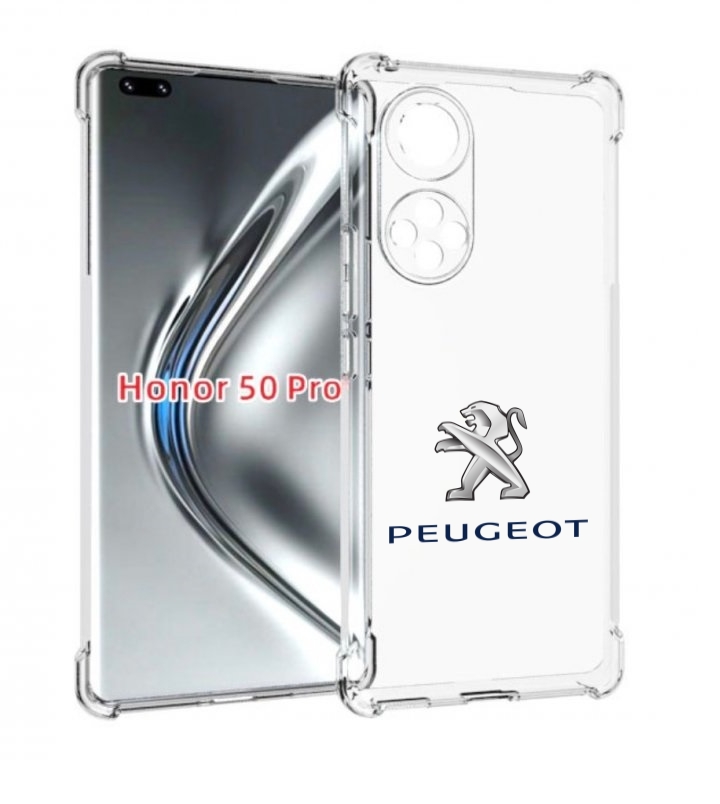 

Чехол бампер MyPads peugeot-пежо-3 мужской для Honor 50 P, Прозрачный, Tocco