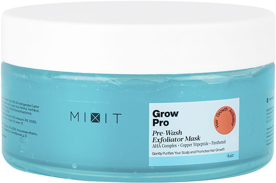 Купить Маска для кожи головы MiXiT Grow Pro Pre-Wash Exfoliator Mask с AHA-кислотами 200мл