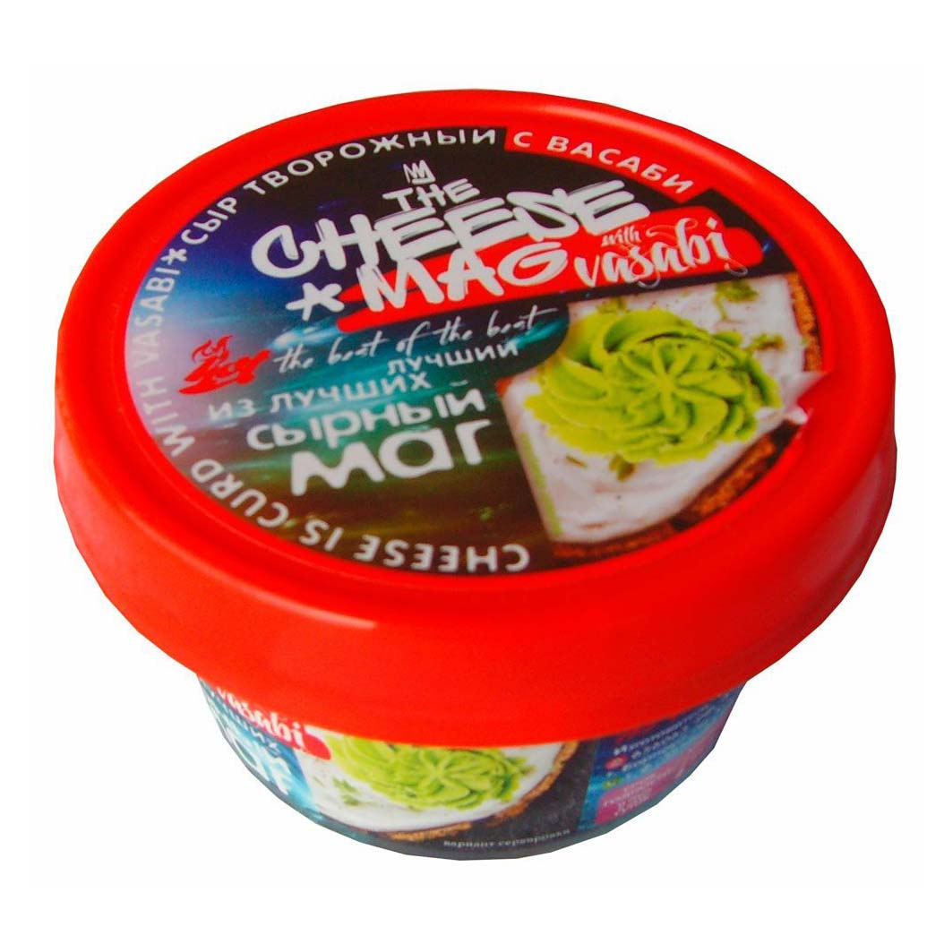 

Творожный сыр The Cheese Mag с васаби 60% 140 г