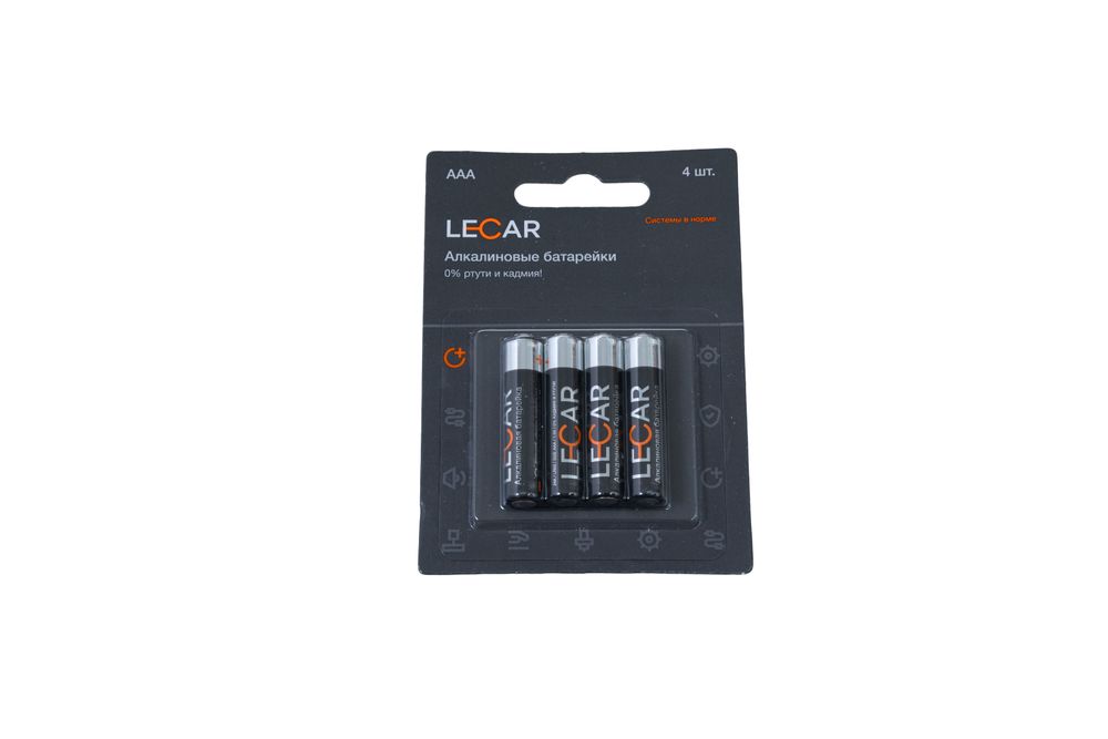 Батарейка алкалиновая LECAR AAA 1,5V упаковка 4 шт. LECAR000023106