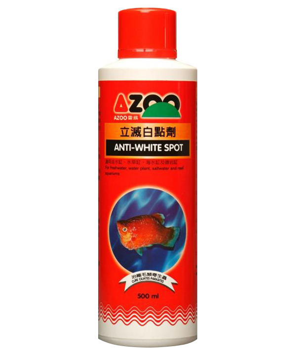 

Кондиционер Azoo Anti-White Spot для аквариумов Против ихтиофтириоза и лимфоцистиса 500 мл