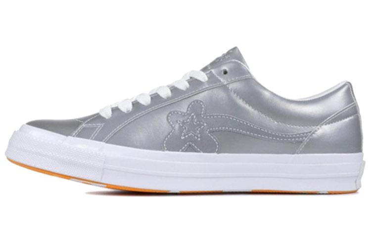 

Кеды унисекс Converse Golf Le Fleur One Star Ox 3M серебристые 42.5 EU, Серебристый, Golf Le Fleur x Converse One Star Ox 3M