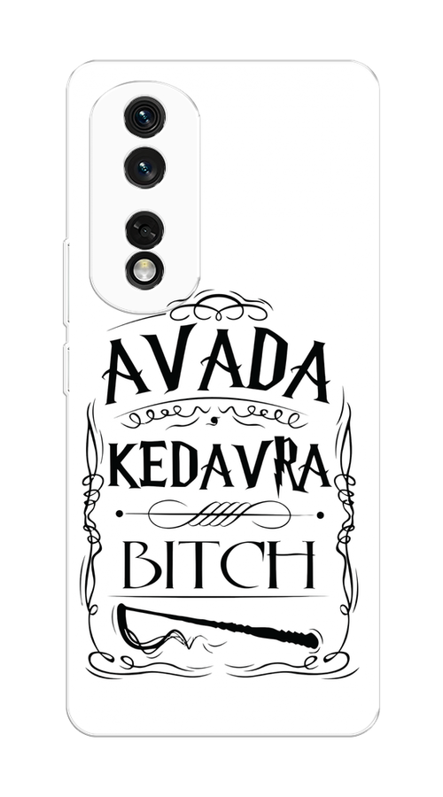 

Чехол на Honor 80 Pro "Avada kedavra bitch", Белый;серый;черный, 6120450-6