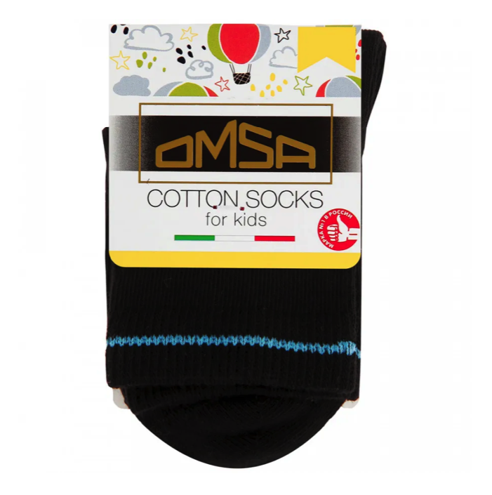 

Носки детские OMSA kids Calzino 21P61 лапки Nero размер 23-26, Черный, Calzino 21P61