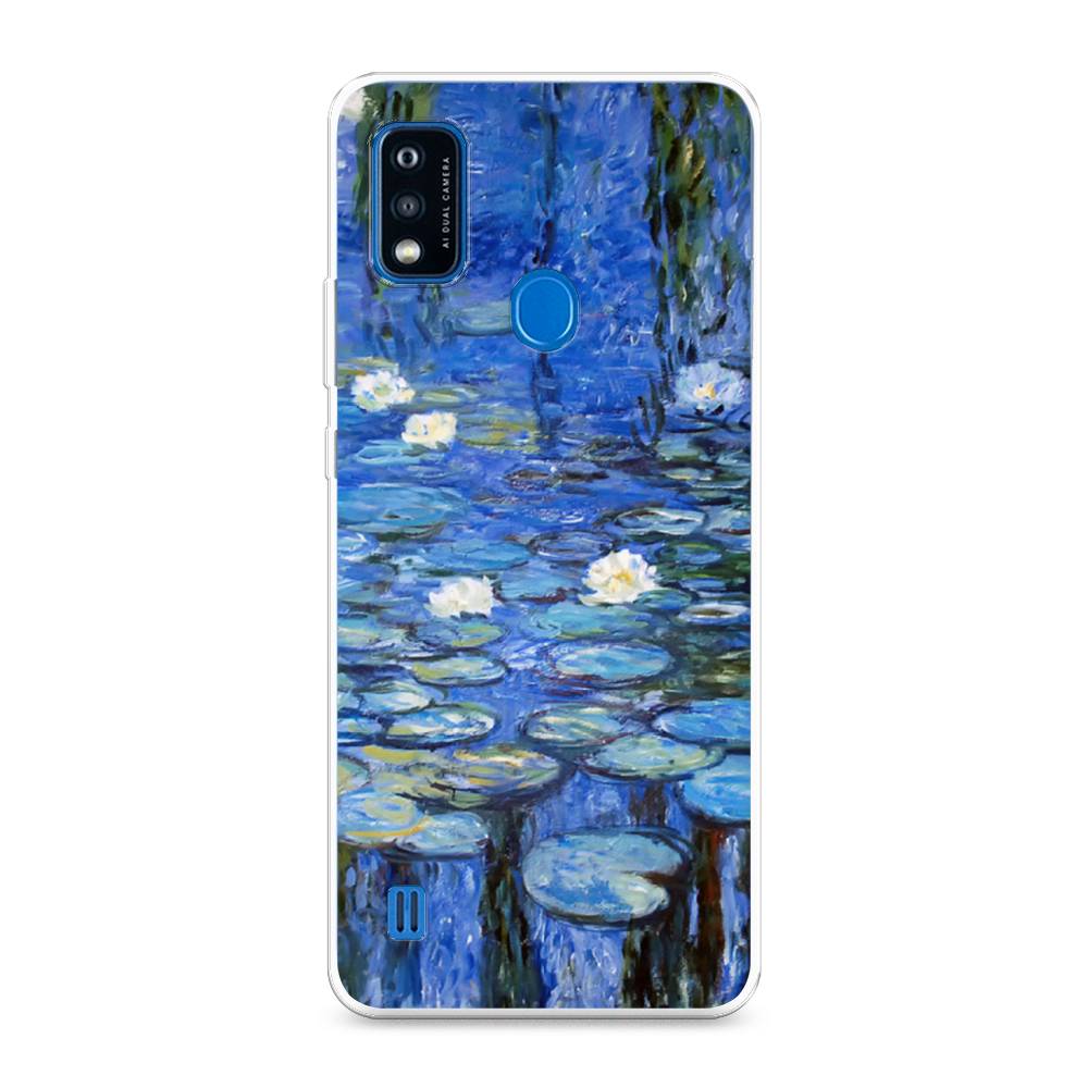 

Чехол на ZTE Blade A51 "Нарисованный пруд", Синий;зеленый, 134550-4