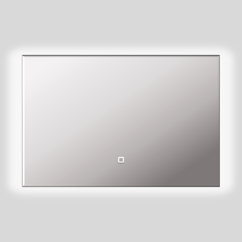 Зеркало Quattro 100*120 с тёплой LED-подсветкой горизонтальное